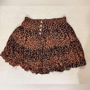 Women’s cheetah print skirt